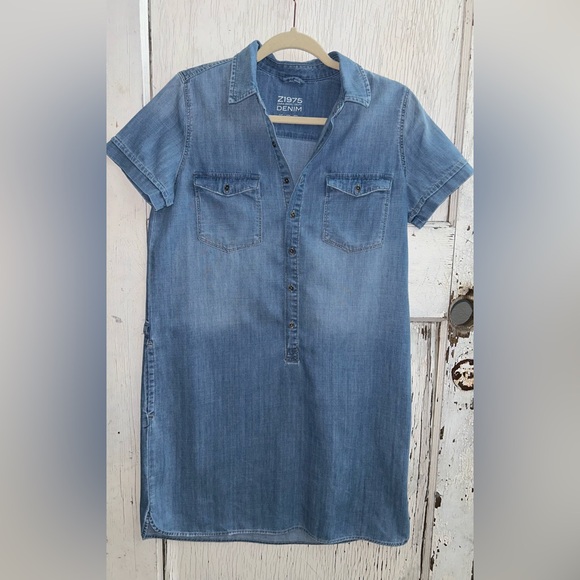 💙🦋Denim Dress Z1975 ZARA Basic🦋💙 - Picture 2 of 4